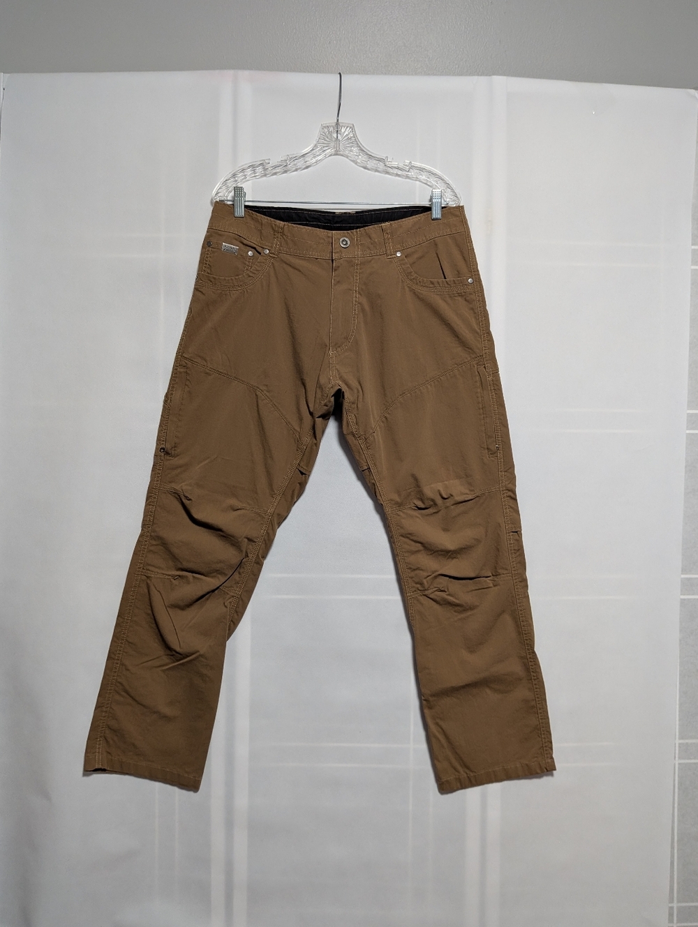 KUHL Men's Tan Khaki Vented Hiking Cargo Pants Size34x30